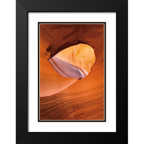 Lower Antelope Canyon III Black Modern Wood Framed Art Print with Double Matting by Majchrowicz, Alan