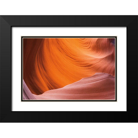 Lower Antelope Canyon VI Black Modern Wood Framed Art Print with Double Matting by Majchrowicz, Alan