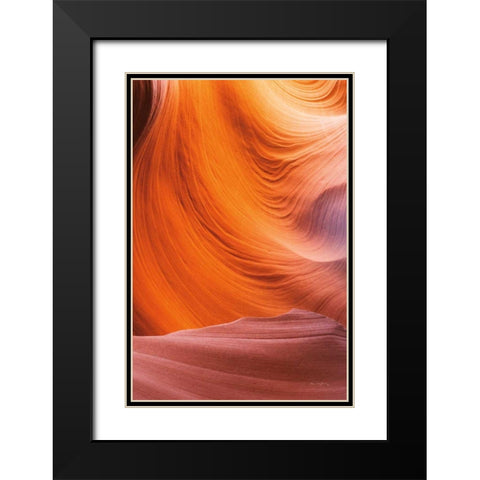 Lower Antelope Canyon VII Black Modern Wood Framed Art Print with Double Matting by Majchrowicz, Alan