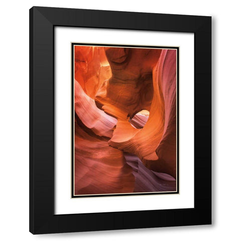 Lower Antelope Canyon IX Black Modern Wood Framed Art Print with Double Matting by Majchrowicz, Alan