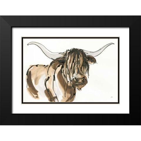 Highlander I Black Modern Wood Framed Art Print with Double Matting by Paschke, Chris