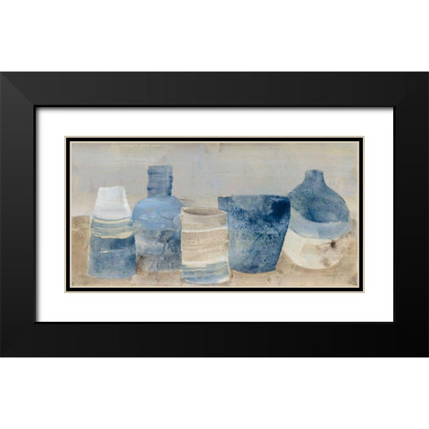 Kitchen Still Life Black Modern Wood Framed Art Print with Double Matting by Hristova, Albena