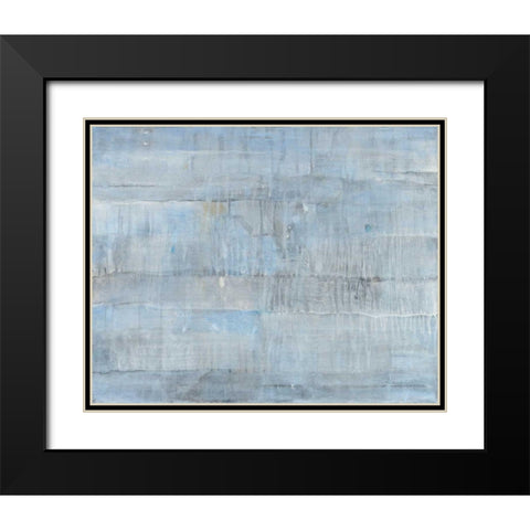 Layers Black Modern Wood Framed Art Print with Double Matting by Hristova, Albena