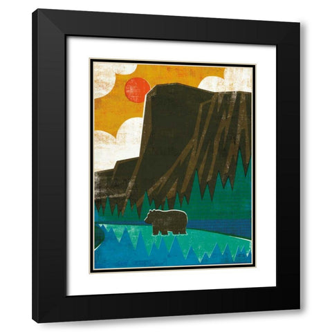 Big Sky IV No Words v2 Black Modern Wood Framed Art Print with Double Matting by Mullan, Michael