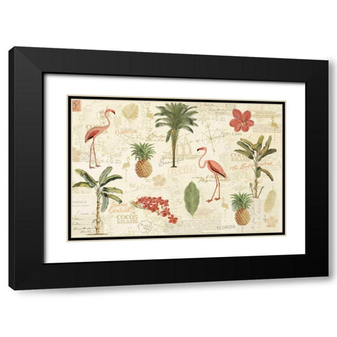 Floridian VI Black Modern Wood Framed Art Print with Double Matting by Pertiet, Katie