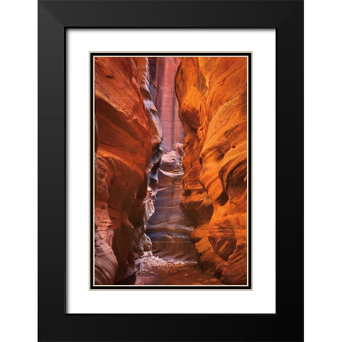 Buckskin Gulch IV Black Modern Wood Framed Art Print with Double Matting by Majchrowicz, Alan