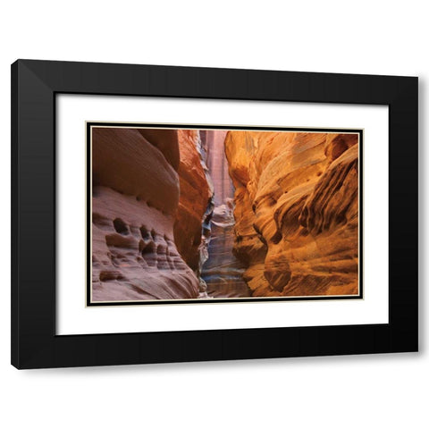 Buckskin Gulch V Black Modern Wood Framed Art Print with Double Matting by Majchrowicz, Alan
