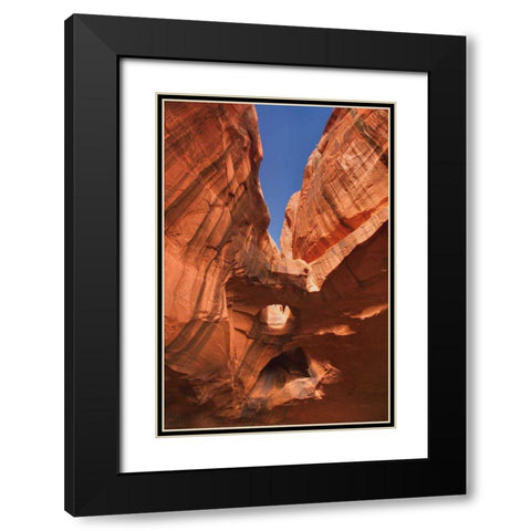 Neon Canyon I Black Modern Wood Framed Art Print with Double Matting by Majchrowicz, Alan
