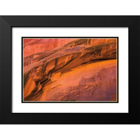 Neon Canyon II Black Modern Wood Framed Art Print with Double Matting by Majchrowicz, Alan