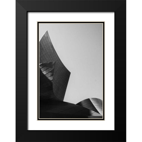 Skyscraper I Black Modern Wood Framed Art Print with Double Matting by Aledanda