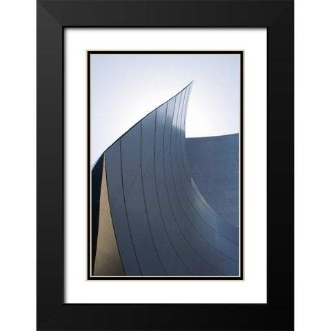 Skyscraper II Black Modern Wood Framed Art Print with Double Matting by Aledanda