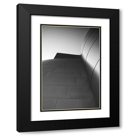 Skyscraper VIII Black Modern Wood Framed Art Print with Double Matting by Aledanda