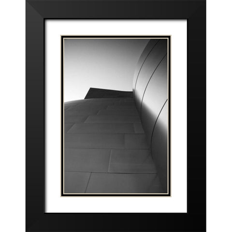 Skyscraper VIII Black Modern Wood Framed Art Print with Double Matting by Aledanda