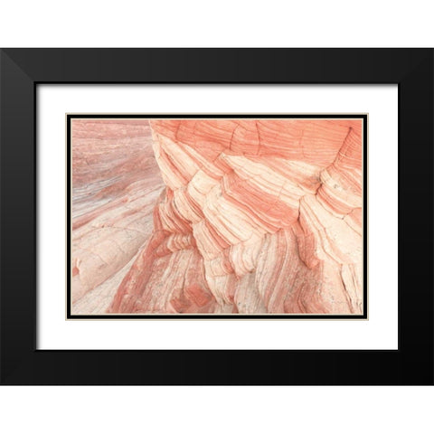 Coyote Buttes VII Blush Black Modern Wood Framed Art Print with Double Matting by Majchrowicz, Alan