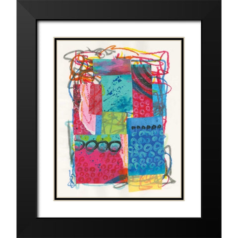 Experimental I Black Modern Wood Framed Art Print with Double Matting by Prahl, Courtney