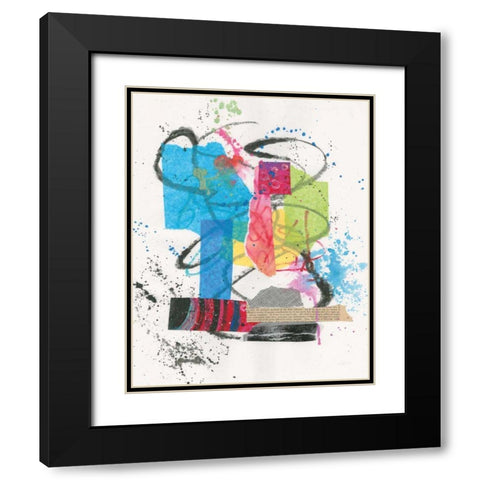 Experimental II Black Modern Wood Framed Art Print with Double Matting by Prahl, Courtney