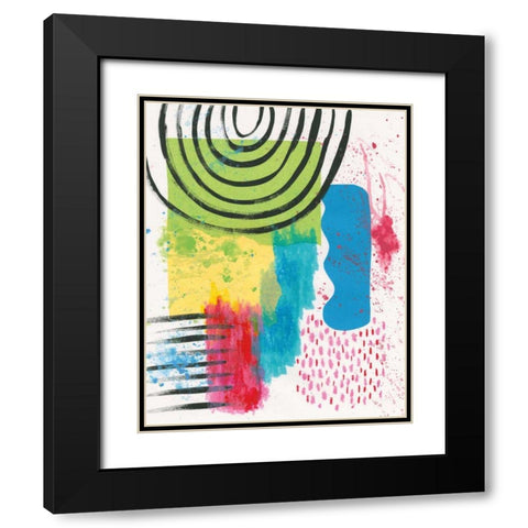 Experimental III Black Modern Wood Framed Art Print with Double Matting by Prahl, Courtney