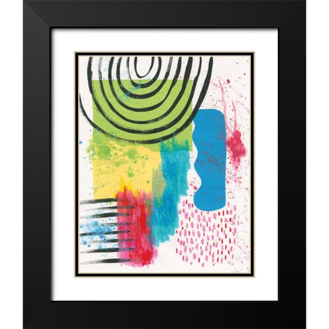 Experimental III Black Modern Wood Framed Art Print with Double Matting by Prahl, Courtney