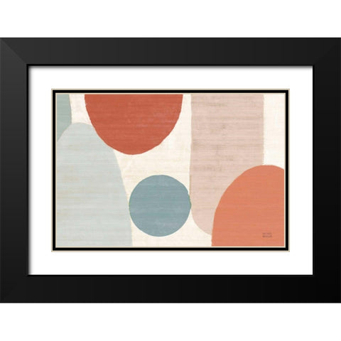 Spring Costa Del Sol I Muted Crop Black Modern Wood Framed Art Print with Double Matting by Mullan, Michael