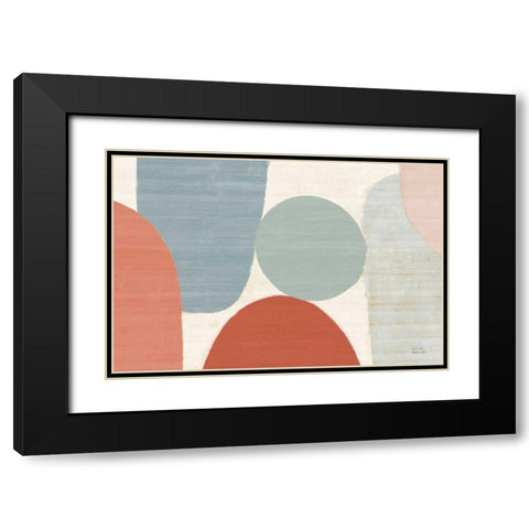 Spring Costa Del Sol II Muted Crop Black Modern Wood Framed Art Print with Double Matting by Mullan, Michael