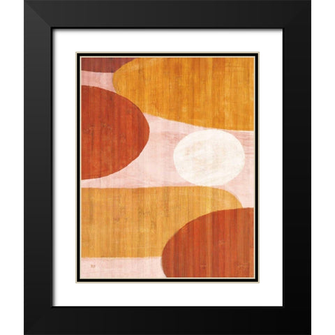 Costa Del Sol I Pink Black Modern Wood Framed Art Print with Double Matting by Mullan, Michael