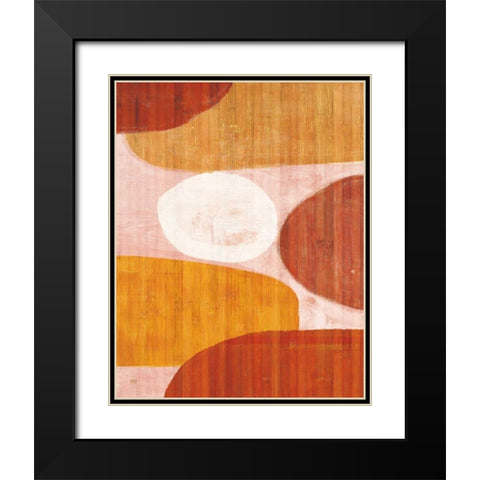 Costa Del Sol II Pink Black Modern Wood Framed Art Print with Double Matting by Mullan, Michael