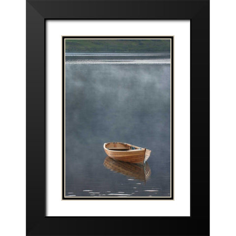 Rowboat in Ross Black Modern Wood Framed Art Print with Double Matting by Majchrowicz, Alan