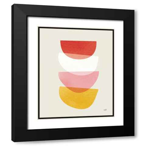 Balance II Warm Black Modern Wood Framed Art Print with Double Matting by Hershey, Moira