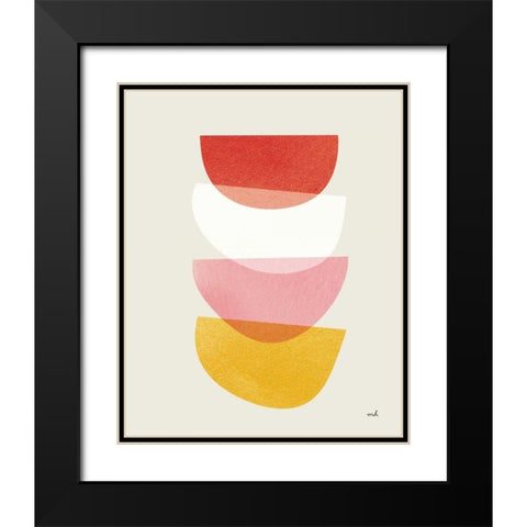 Balance II Warm Black Modern Wood Framed Art Print with Double Matting by Hershey, Moira