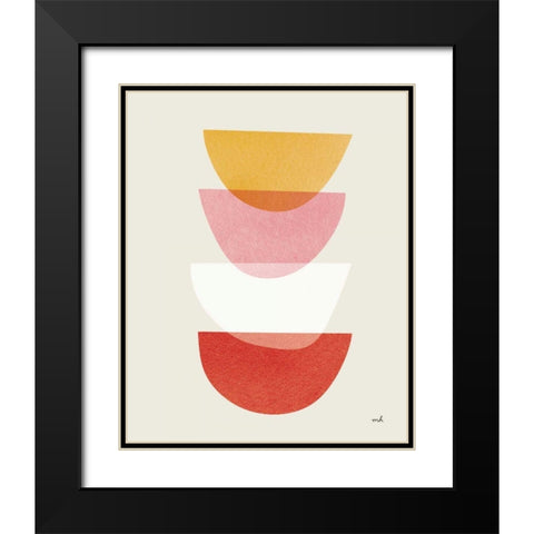 Balance III Warm Black Modern Wood Framed Art Print with Double Matting by Hershey, Moira