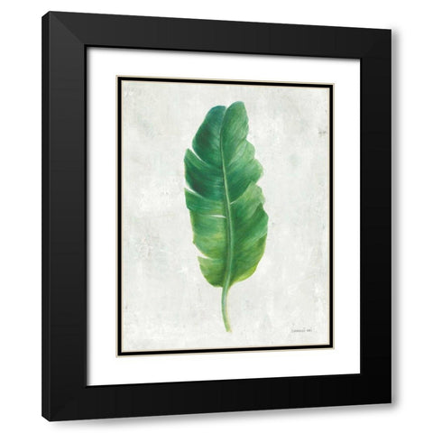 Palms of the Tropics V Black Modern Wood Framed Art Print with Double Matting by Nai, Danhui