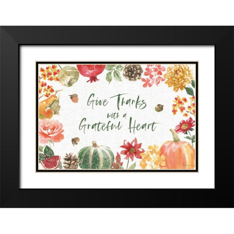 Harvest Bouquet I Black Modern Wood Framed Art Print with Double Matting by Grove, Beth