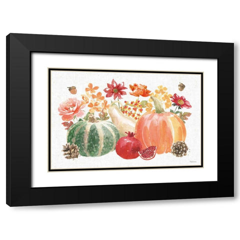 Harvest Bouquet IV Black Modern Wood Framed Art Print with Double Matting by Grove, Beth