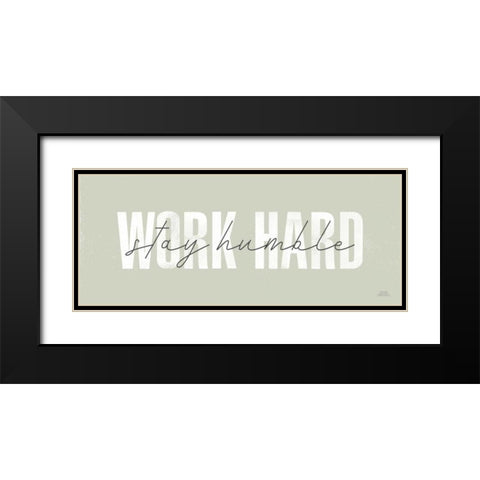 Morning Affirmations IV Panel Black Modern Wood Framed Art Print with Double Matting by Marshall, Laura