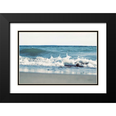 Mint Cottage Days II v2 White Sky Crop Black Modern Wood Framed Art Print with Double Matting by Urquhart, Elizabeth