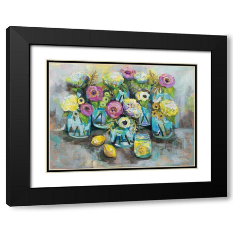 When Life Gives You Lemons Black Modern Wood Framed Art Print with Double Matting by Vertentes, Jeanette