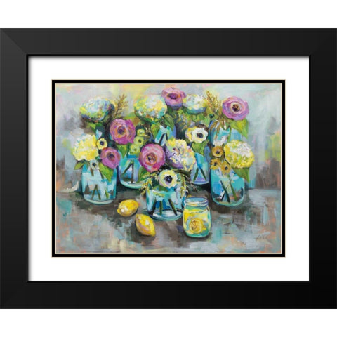 When Life Gives You Lemons Black Modern Wood Framed Art Print with Double Matting by Vertentes, Jeanette