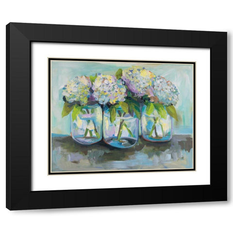 In a Row Black Modern Wood Framed Art Print with Double Matting by Vertentes, Jeanette