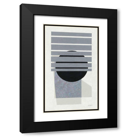 Full Moon II Black Modern Wood Framed Art Print with Double Matting by Schick, Mike