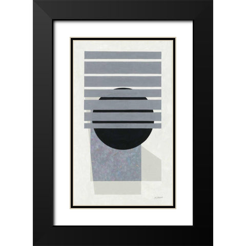 Full Moon II Black Modern Wood Framed Art Print with Double Matting by Schick, Mike