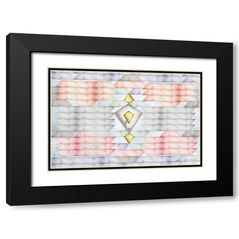 Colors of the Wind I Black Modern Wood Framed Art Print with Double Matting by Rice, Kristy