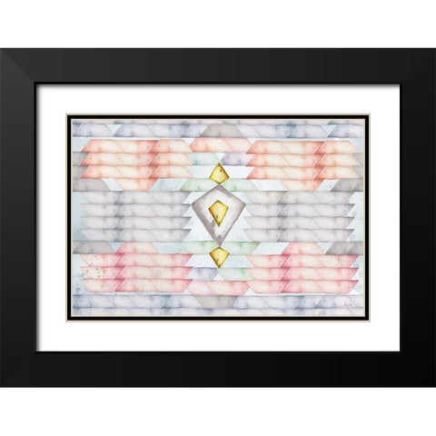 Colors of the Wind I Black Modern Wood Framed Art Print with Double Matting by Rice, Kristy