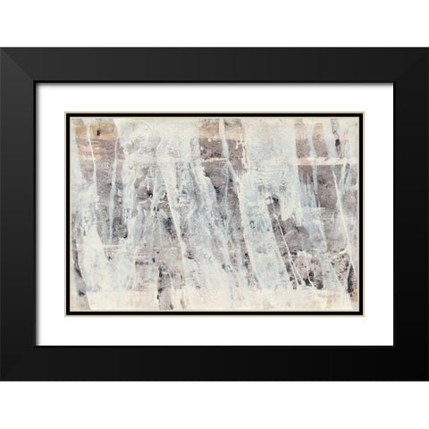 White Out Black Modern Wood Framed Art Print with Double Matting by Hristova, Albena