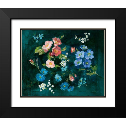 Abbey Garden Black Modern Wood Framed Art Print with Double Matting by Nai, Danhui