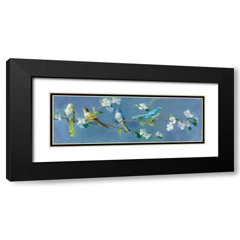 Spring in the Neighborhood I Black Modern Wood Framed Art Print with Double Matting by Nai, Danhui