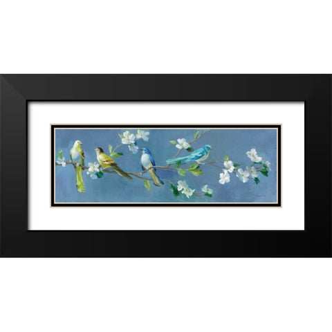 Spring in the Neighborhood I Black Modern Wood Framed Art Print with Double Matting by Nai, Danhui