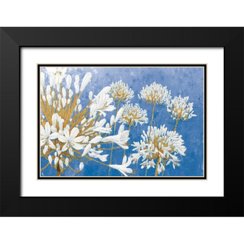 Golden Spring Blue Black Modern Wood Framed Art Print with Double Matting by Wiens, James