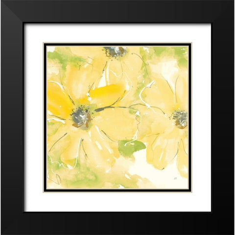 Sunshine Cosmos II v2 Black Modern Wood Framed Art Print with Double Matting by Paschke, Chris