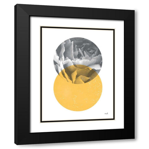 Blossoms I v2 Black Modern Wood Framed Art Print with Double Matting by Hershey, Moira
