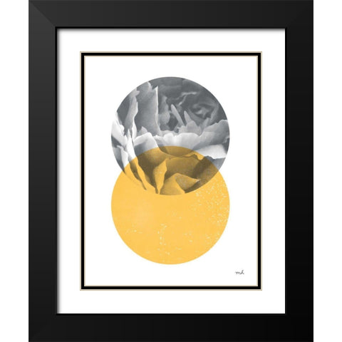 Blossoms I v2 Black Modern Wood Framed Art Print with Double Matting by Hershey, Moira